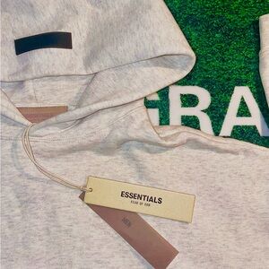 Fear of God Essentials Light Gray Sweatshirt